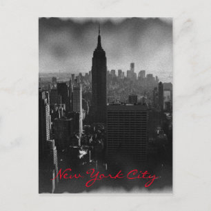 Black & White New York City Postcard