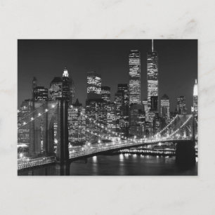 Black & White New York City Postcard