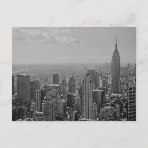 Black & White New York City Postcard