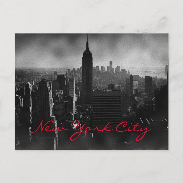 Black & White New York City Postcard (Front)