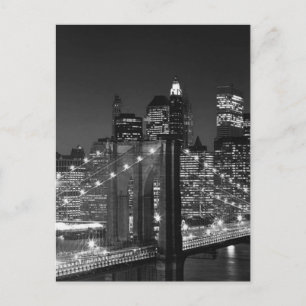 Black & White New York City Postcard