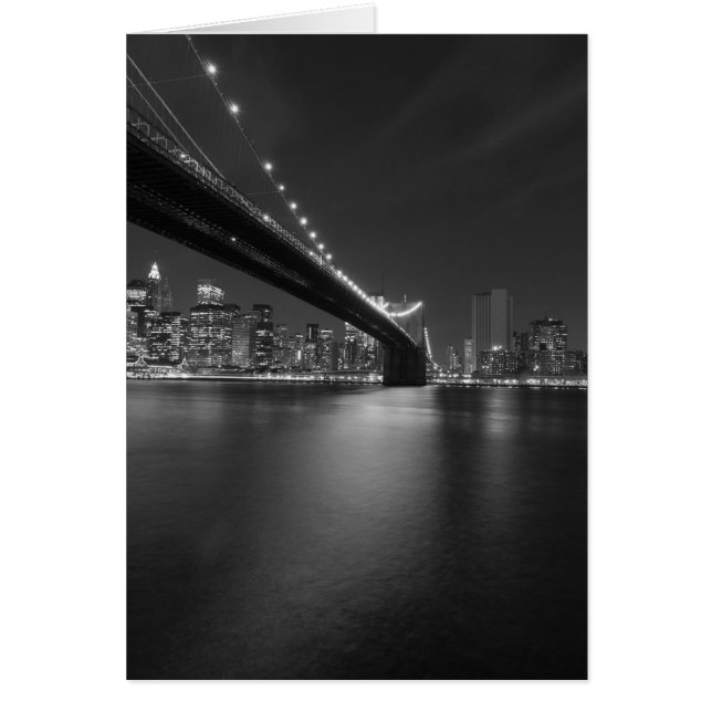 Black White New York City Skyline (Front)