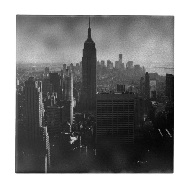 Black & White New York City Tile (Front)