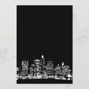 Black & White New York Invitation