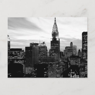Black & White New York Postcard