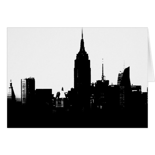 Black White New York Silhouette (Front Horizontal)
