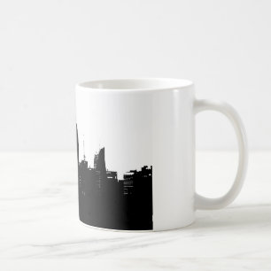 Black White New York Silhouette Coffee Mug