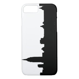 Black White New York Silhouette iPhone 7 Case