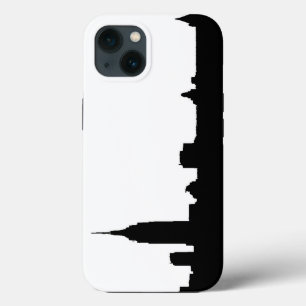 Black White New York Silhouette iPhone Case