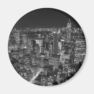 Black & White New York Skyscrapers Magnet