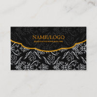 Black White Orange Fine Line Shading Pattern