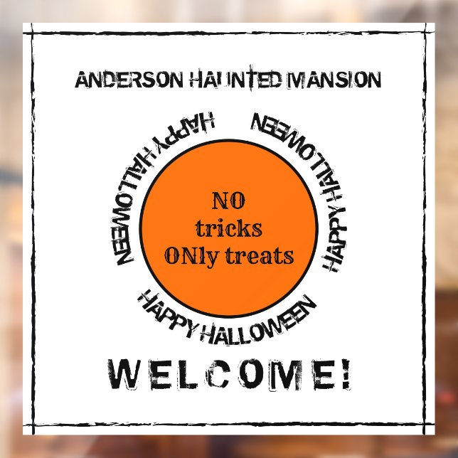 Black White Orange Spooky Modern Happy Halloween (Sheet 2)