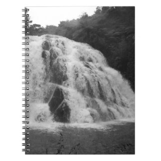 Black & White Owharoa Falls Notebook