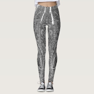 Black & White Paisley Sublime Leggings