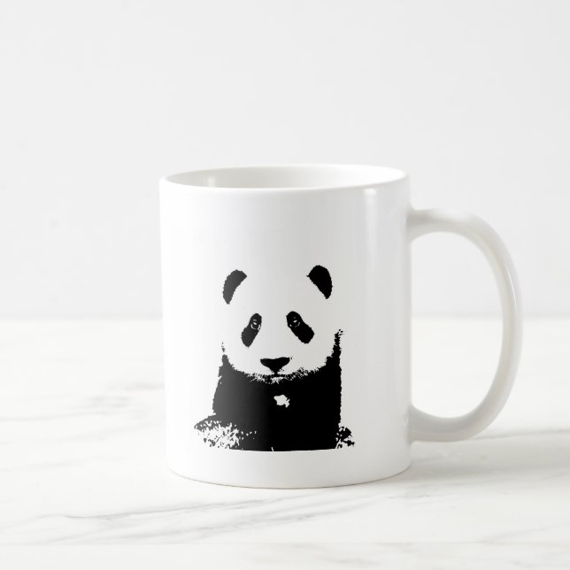 Black & White Panda Coffee Mug (Right)