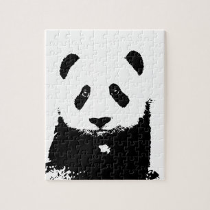 Black & White Panda Jigsaw Puzzle