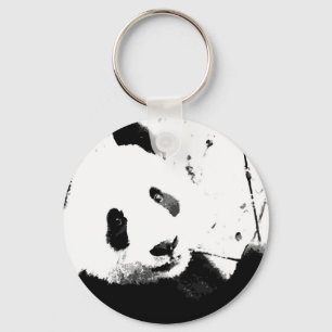 Black & White Panda Key Ring