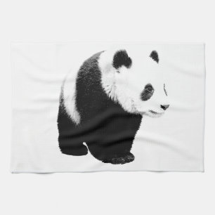 Black & White Panda Tea Towel
