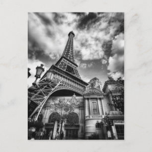 Black & White Paris Postcard