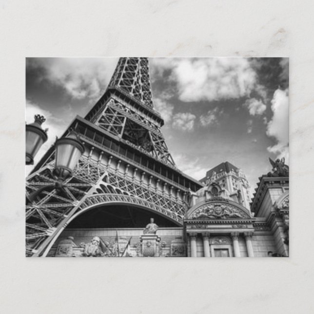 Black & White Paris Postcard (Front)