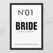 Black & White PARIS Theme BRIDAL SHOWER Party