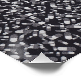 Black White Pattern Abstract Modern Wallpaper Poster