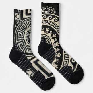 Black & white pattern Crew Socks