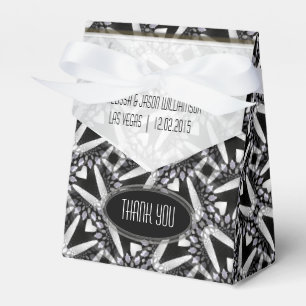 Black+White Pattern Favour box Modern Tribal
