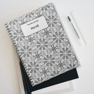 Black&White pattern name Notebook