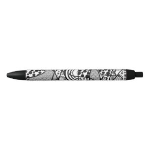 Black & White Pattern Patchwork 02 Ink Pen