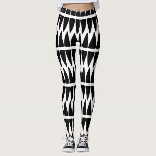 Black/White Patterned Leggings