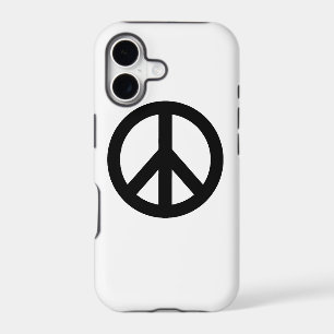 Black White Peace Sign Symbol