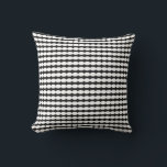 Black White Pearl Patterns Stylish Modern Custom Cushion<br><div class="desc">Designed with elegant & unique white pearl patterns in black background. You may change the colours as you wish!</div>