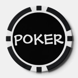 Black & White (Personalise) - Poker Chips