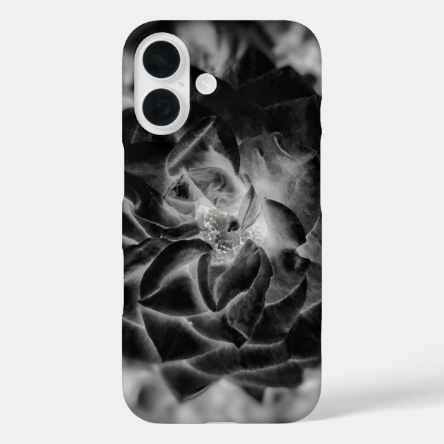 Black & White Petals Case-Mate iPhone Case (Back)
