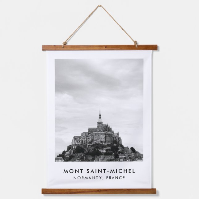 Black & White Photography France Wall Hanging Tapestry (Front)