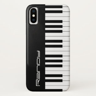 Black & White Piano Keys Music Fan Gifts iPhone X Case