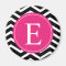 Black White Pink Chevron Custom