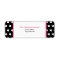 Black White & Pink Polka Dot Address Label Sticker
