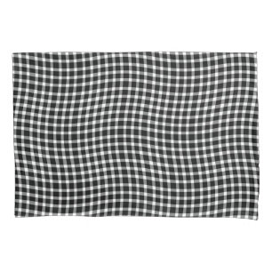 Black White Plaid Checker Seamless Pattern Pillowcase