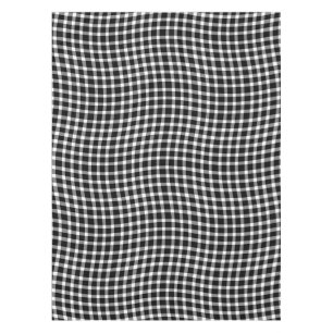 Black White Plaid Chequered Seamless Pattern Tablecloth