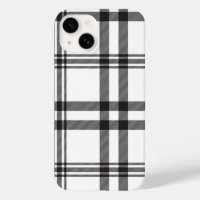 Black White Plaid Iphone Case 