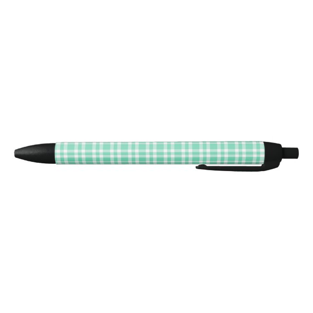 Black White Plaid Pattern Ink Pen (Bottom)