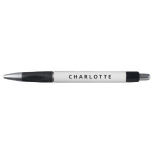 Black & White Plain Minimalistic Custom Name