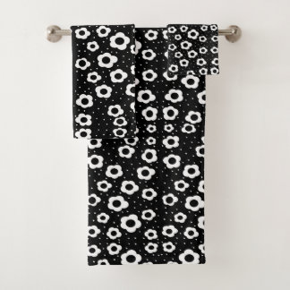 Black & White + Poa Bath Towel Set