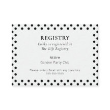 Black & White Polka Dot Bridal Shower
