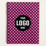 Black & White Polka Dot Custom 2026 Business Planner<br><div class="desc">Stay organised in style with this Black & White Polka Dot 2026 Custom Business Planner, designed for both professionalism and personalisation. Featuring a sleek black background with a timeless polka dot pattern, this planner can be fully customised with your company logo, monogram initials, name, and year (2026 or any year)....</div>