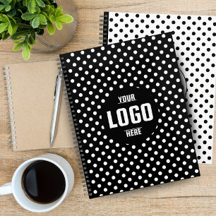 Black & White Polka Dot Custom 2027 Business Planner