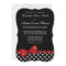 Black White Polka Dot Red Faux Bow Wedding