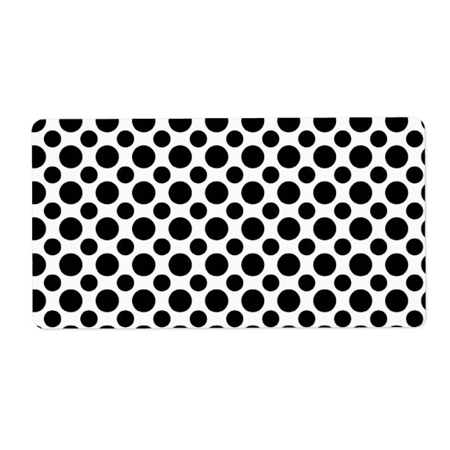 Black White Polka Dots Big and Small (Front)
